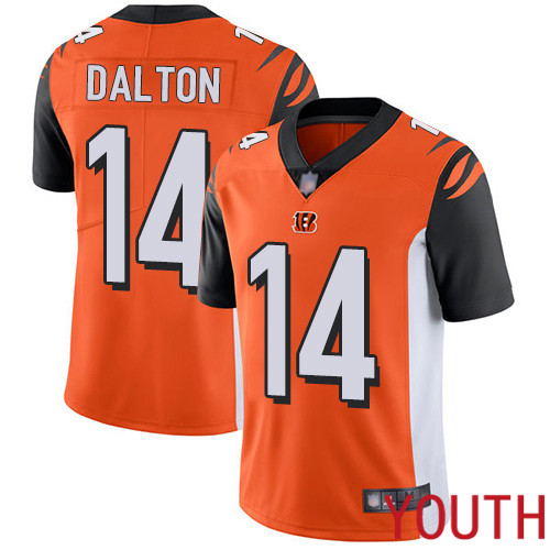 Cincinnati Bengals Limited Orange Youth Andy Dalton Alternate Jersey NFL Footballl 14 Vapor Untouchable